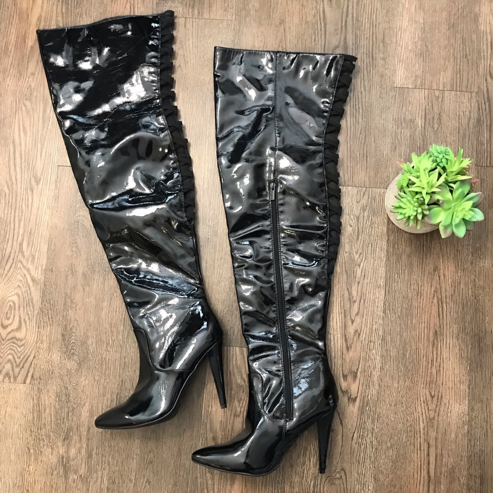 ANNE MICHELLE | Heeled Boots | Women’s | Black | Size 10 | Magnolia 16-M |